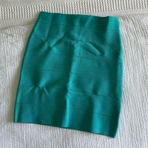 Bebe blue bandage skirt
